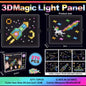 3D Magic világító panel – pixelkép-készítő DIY lámpajáték gyerekeknek (4–6 év)