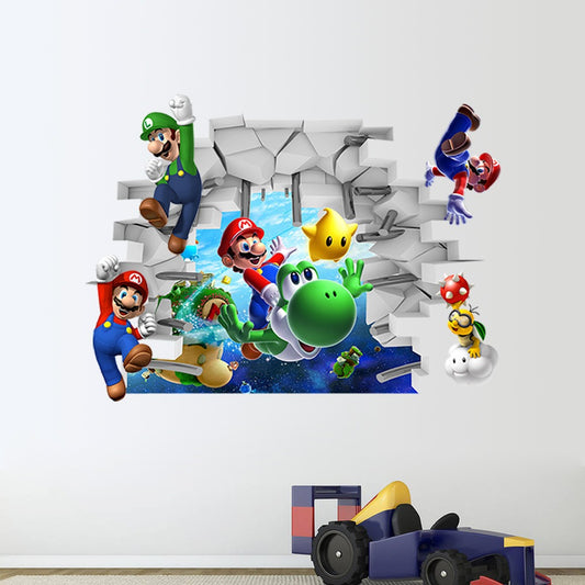 Mario 3D falmatrica – Játékos dekoráció gyerekszobába, PVC