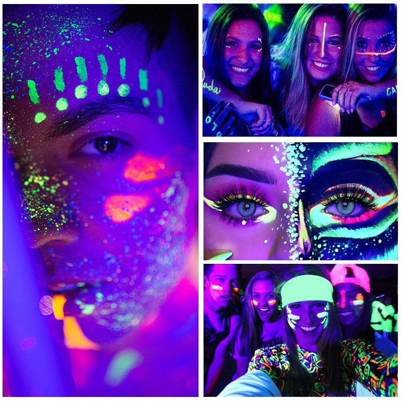 Fit Colors 12 Színű Fluoreszkáló Szemhéjtus – Halloween és Arcdekorációhoz