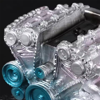 8 hengeres autómotor makett – fém hatású DIY modell