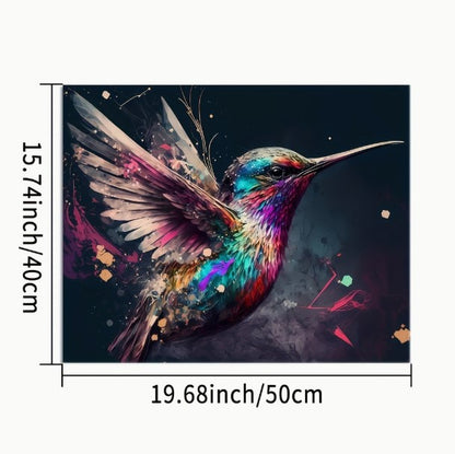 Számfestés felnőtteknek – Kolibri akrilfestő készlet (40×50 cm, keret nélkül)