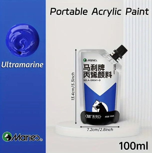 Marie's akrilfesték – 100 ml, vízálló, gazdag pigmenttartalmú, többféle felületre