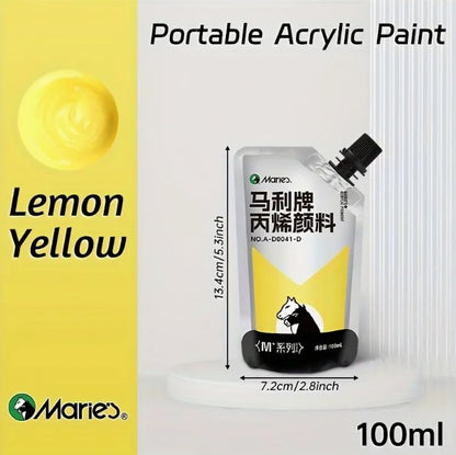 Marie's akrilfesték – 100 ml, vízálló, gazdag pigmenttartalmú, többféle felületre