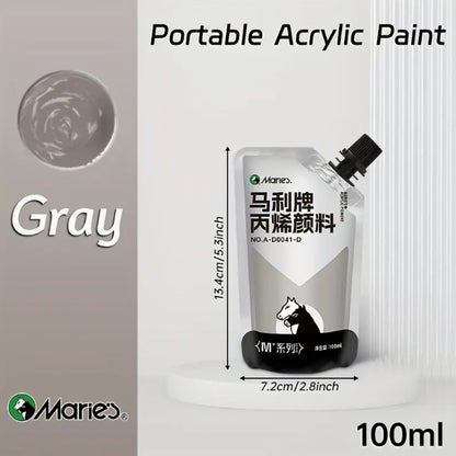 Marie's akrilfesték – 100 ml, vízálló, gazdag pigmenttartalmú, többféle felületre