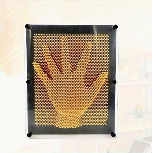 Szoba Dekor 3D Pin Art Tábla – DIY kéznyomat és lenyomat készítő tűkkel