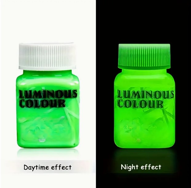 Szuperfényes Világító Akrilfesték – 58 ml – Epoxigyantához, Faiparhoz, DIY és Művészi Projektekhez