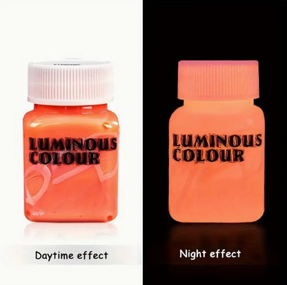 Szuperfényes Világító Akrilfesték – 58 ml – Epoxigyantához, Faiparhoz, DIY és Művészi Projektekhez