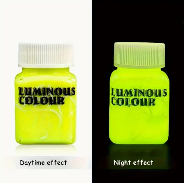 Szuperfényes Világító Akrilfesték – 58 ml – Epoxigyantához, Faiparhoz, DIY és Művészi Projektekhez
