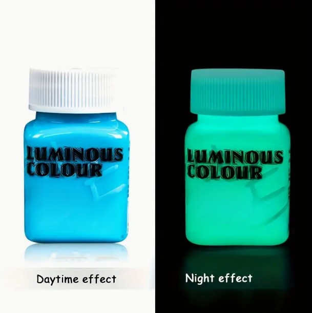 Szuperfényes Világító Akrilfesték – 58 ml – Epoxigyantához, Faiparhoz, DIY és Művészi Projektekhez