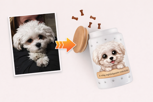 Karikatúrás jutalomfalattartó