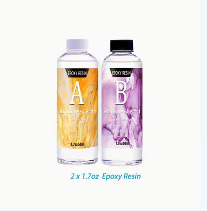 Kristálytiszta Epoxi gyanta készlet – 2×50 ml