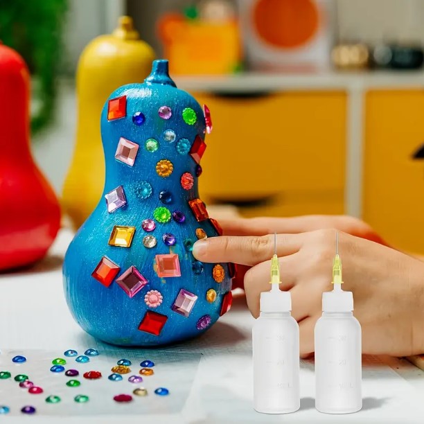 Pontos adagoló fecskendő tompa heggyel – DIY és gyantaöntési munkákhoz