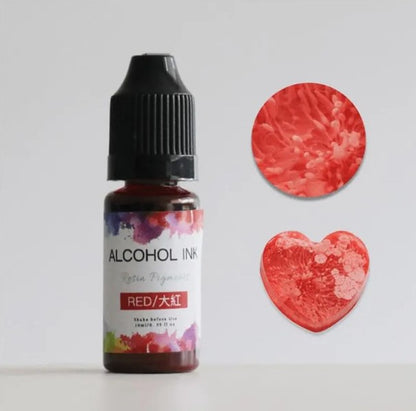 DIY UV epoxigyanta ékszerkészítő készlet – 10 ml műfesték alkoholgyanta pigment folyékony színező festék tinta diffúzió