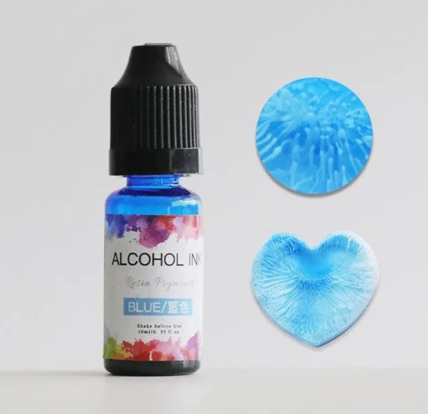 DIY UV epoxigyanta ékszerkészítő készlet – 10 ml műfesték alkoholgyanta pigment folyékony színező festék tinta diffúzió
