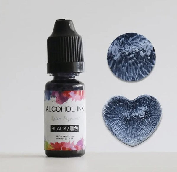 DIY UV epoxigyanta ékszerkészítő készlet – 10 ml műfesték alkoholgyanta pigment folyékony színező festék tinta diffúzió