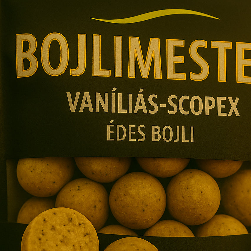 Vaníliás–Scopex édes bojli 20 mm • 1 kg